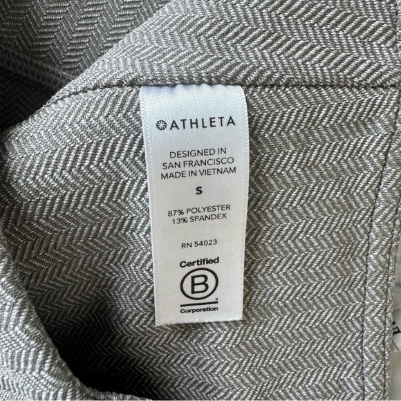 Athleta Delancey Herringbone Tight Asphalt/Bright white size S - Picture 13 of 15